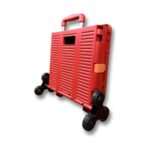 Portakap 6 Tekerlekli, 55 Litre Kırmızı Katlanır Alışveriş Arabası