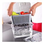 AyrStore Lossa Süzgeçli ve Bölmeli Organizer Meyve Sebze Saklama Kabı 5 Lt