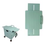 Portakap Piknik Masalı, 8 Tekerlekli, 55 Litre Yeşil Katlanır Alışveriş Arabası - Merdiven Çıkan