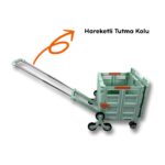 Portakap Piknik Masalı, 8 Tekerlekli, 55 Litre Yeşil Katlanır Alışveriş Arabası - Merdiven Çıkan - Görsel 4