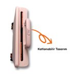 Portakap 8 Tekerlekli, 55 Litre Pembe Katlanır Alışveriş Arabası - Görsel 3