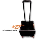 Portakap 4 Tekerlekli, 55 Litre Siyah Katlanır Alışveriş Arabası