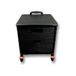 Portakap 4 Tekerlekli, 55 Litre Siyah Katlanır Alışveriş Arabası - Görsel 3