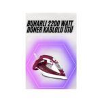 AyrStore 2200W Seramik Kaplama Estetik Tasarımı 360 Derece Dönebilir Kablosu - Görsel 2