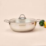 Paslanmaz Çelik Karnıyarık Tenceresi - Gri - 26 cm - Görsel 3