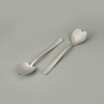 Nehir Can Canan 12'li Kahve Kaşığı - Gri - 12,8 cm - Görsel 2