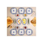 Fecra Majestic Blue 14 Parça Kahvaltı Takımı