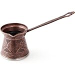 Ayvalı Metal Desenli Cezve No:4 - Kahverengi - 170 ml - Görsel 2