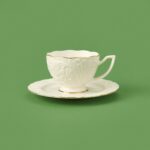 İpek Bone Rosen Porselen Altın Yaldızlı 2'li Çay Seti - Beyaz - Görsel 3