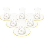 Rakle Fiona 12 Parça Çay Seti - Şeffaf - 170 ml - Görsel 2