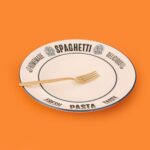 Matmel Kitchen Spaghetti Pasta Makarna Tabağı - Beyaz - 27 cm - Görsel 2