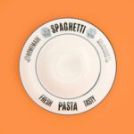 Matmel Kitchen Spaghetti Pasta Makarna Tabağı - Beyaz - 27 cm - Görsel 3