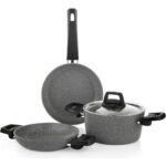 Schafer Eternal 4 Parça Tencere Seti - Gri / Siyah - Görsel 2