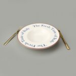 Matmel Kitchen The Fresh Taste Porselen Makarna Tabağı - Renkli - 26 cm - Görsel 2