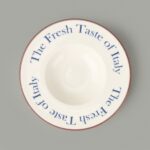 Matmel Kitchen The Fresh Taste Porselen Makarna Tabağı - Renkli - 26 cm - Görsel 3