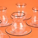 Rakle Pure Siyah Rimli 12 Parça Çay Bardak Takımı - Şeffaf / Siyah - Görsel 3