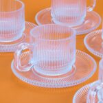 İpek Salvador 12 Parça Çay Fincanı Seti - Şeffaf - Görsel 2