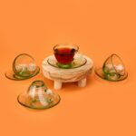 Paşabahçe Aware 4'lü Cam Fincan Takımı - Şeffaf / Yeşil - Görsel 2