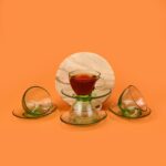 Paşabahçe Aware 4'lü Cam Fincan Takımı - Şeffaf / Yeşil - Görsel 3