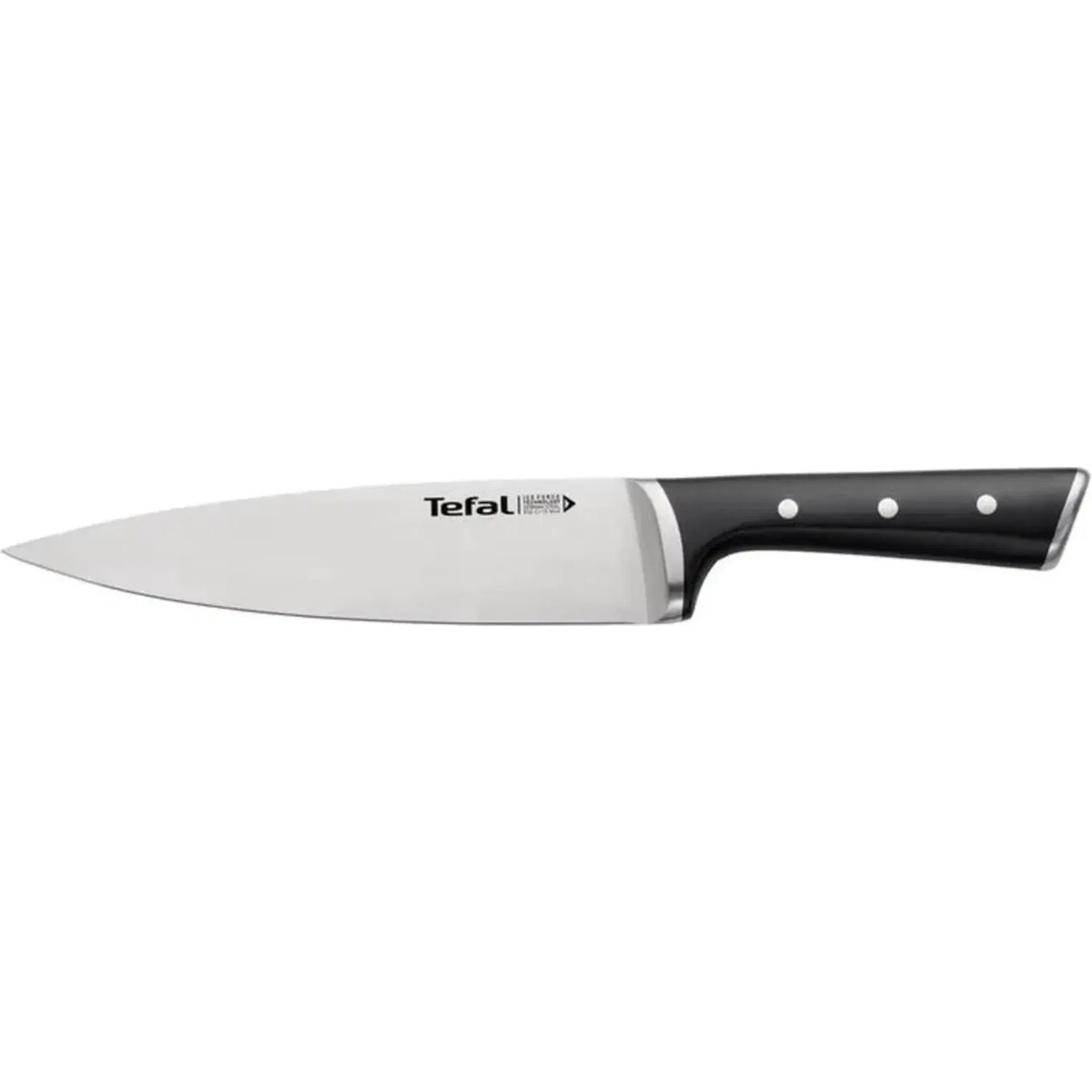 110001239989617.jpg Tefal Ice Force Şef Bıçağı - Siyah - 20 cm - Görsel 1