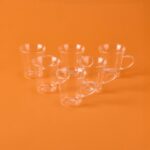 Mien 6'lı Çay Fincan Seti - Şeffaf - 170 ml - Görsel 2