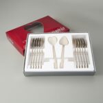 Nehir Can Canan 12'li Çay Kaşığı - Gri - 10,5 cm