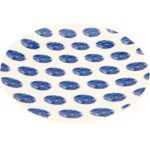 Tulu Porselen Madre Servis Tabağı - Mavi - 25 cm - Görsel 2