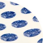 Tulu Porselen Madre Servis Tabağı - Mavi - 25 cm - Görsel 3