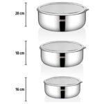 Amboss Elite 8 Parça Paslanmaz Çelik Saklama Kabı & Tava Seti - Görsel 5