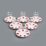 Perotti Filiz 12 Parça Cam Çay Seti - Renkli - 210 ml