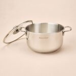 Paslanmaz Çelik Tencere - Gri - 24 cm - Görsel 3