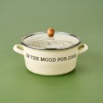 Mien Emaye Kızartma Tenceresi - Krem - 22 cm - Görsel 2