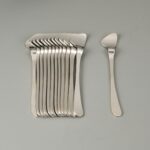 Nehir Sade 12'li Latte Kaşığı - Gümüş - 20,7 cm