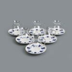 Perotti Laleli 12 Parça Çay Seti - Renkli - 210 ml