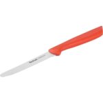 Tefal Tırtıklı Çok Amaçlı Bıçak - Kırmızı / Gri - 10 cm