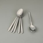 Nehir Sultan Sade 6'lı Çay Kaşığı - Gri - 11,5 cm