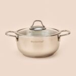 Paslanmaz Çelik Tencere - Gri - 20 cm