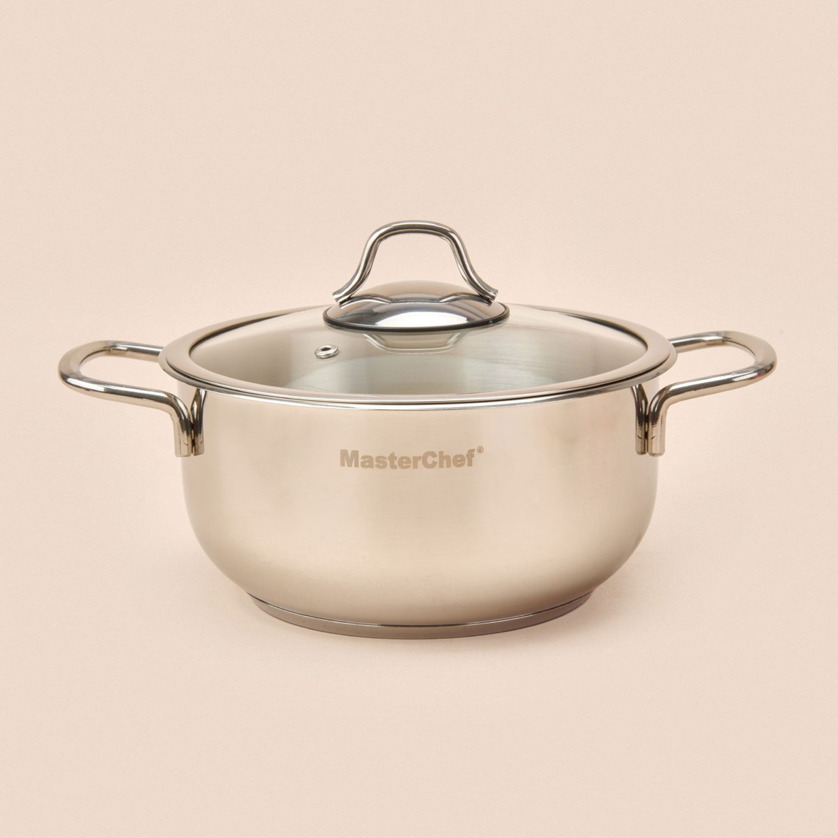 110001240097375.jpg Paslanmaz Çelik Tencere - Gri - 20 cm - Görsel 1