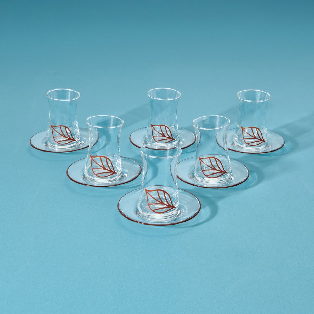 110001240118520.jpg Matmel Kitchen Melagne 12 Parça Çay Seti - Renkli - 130 ml - Görsel 1