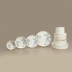 İpek Anemon 24 Parça Porselen Yemek Takımı - Renkli