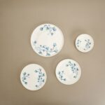 İpek Anemon 24 Parça Porselen Yemek Takımı - Renkli - Görsel 2