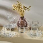 Perotti Ringo Line 6'lı Çay Fincan Takımı - Şeffaf - 190 ml