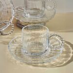 Perotti Ringo Line 6'lı Çay Fincan Takımı - Şeffaf - 190 ml - Görsel 2