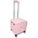 Portakap 4 Tekerlekli, Pembe, 32L Standart Boy, Sabit Tutacaklı Alışveriş Arabası - Görsel 2
