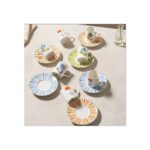 Güral Porselen Atina 12 Parça Kahve Fincan Takımı 6580 - Görsel 2