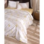 Madame Coco Yvette Tek Kişilik %100 Pamuk Ranforce Baskılı Nevresim Takımı - Sarı - Görsel 2