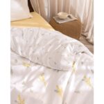 Madame Coco Yvette Tek Kişilik %100 Pamuk Ranforce Baskılı Nevresim Takımı - Sarı - Görsel 5