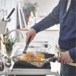 IKEA Mıddagsmat Izgara Tavası Paslanmaz Çelik 28 x 28 cm Yapışmaz Kaplama - Görsel 5