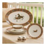 Zuccara Maison Bawarıa 6 Kişilik 28 Parça At Desenli Yemek Takımı
