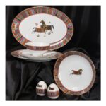 Zuccara Maison Bawarıa 6 Kişilik 28 Parça At Desenli Yemek Takımı - Görsel 3